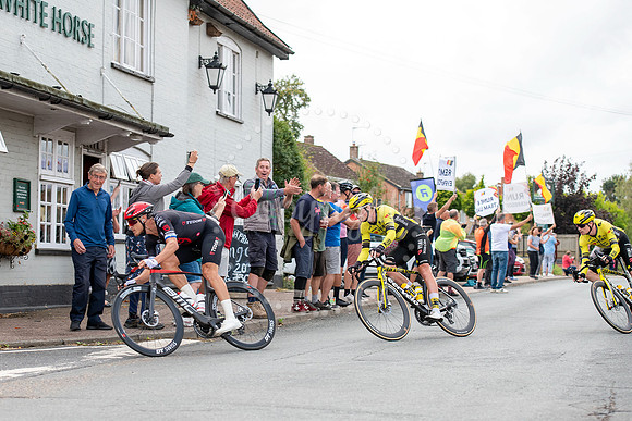 BFP BFP Tour passing by in Thurston.Tour of Britain Stage 2 - s