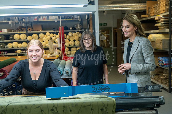 SFP Princess of Wales visits Sudbury Silk Mill Stephen Walters,