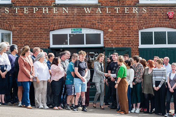 SFP Princess of Wales visits Sudbury Silk Mill Stephen Walters,