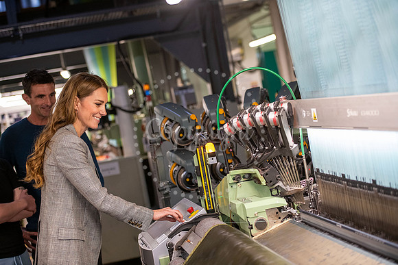 SFP SFP Princess of Wales visits Sudbury Silk Mill Stephen Walte
