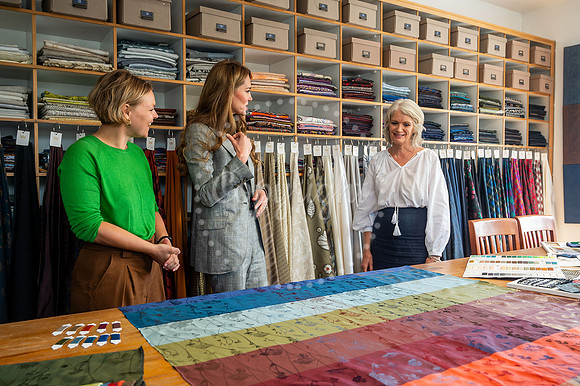 SFP SFP Princess of Wales visits Sudbury Silk Mill Stephen Walte
