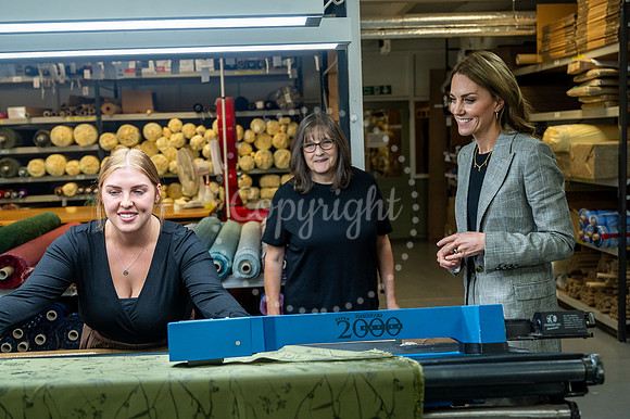 SFP SFP Princess of Wales visits Sudbury Silk Mill Stephen Walte
