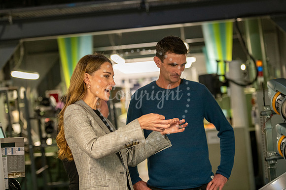 SFP SFP Princess of Wales visits Sudbury Silk Mill Stephen Walte
