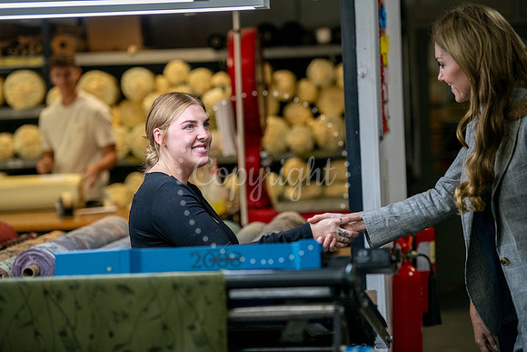 SFP SFP Princess of Wales visits Sudbury Silk Mill Stephen Walte