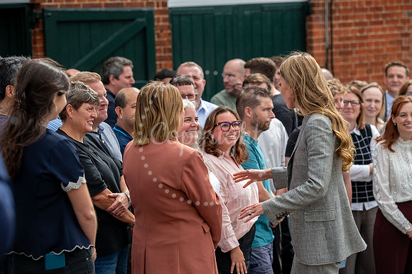 SFP SFP Princess of Wales visits Sudbury Silk Mill Stephen Walte