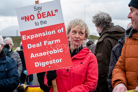 Residents of Bressingham are staging a protest outside AD plant