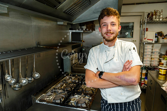 Jack Cronin-Aldridge chef at the Cock Inn pub in Diss.
