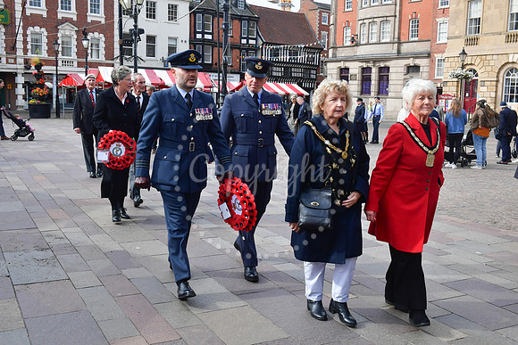 Battle of Britain Parade and Service at Newark Memorial