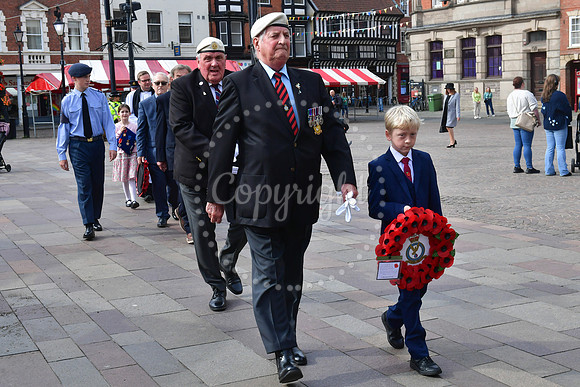 Battle of Britain Parade and Service at Newark Memorial