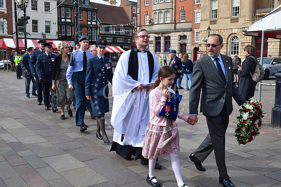 Battle of Britain Parade and Service at Newark Memorial