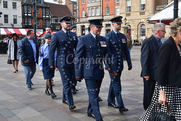 Battle of Britain Parade and Service at Newark Memorial