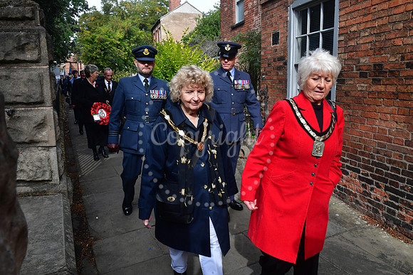 Battle of Britain Parade and Service at Newark Memorial