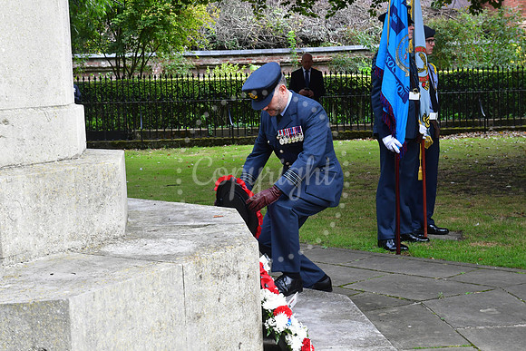 Battle of Britain Parade and Service at Newark Memorial