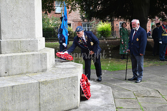 Battle of Britain Parade and Service at Newark Memorial