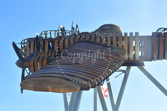 On Freedom's Wings Lancaster sculpture