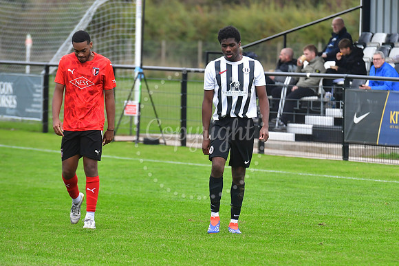Southwell FC v FCV Grace Dieu football action
