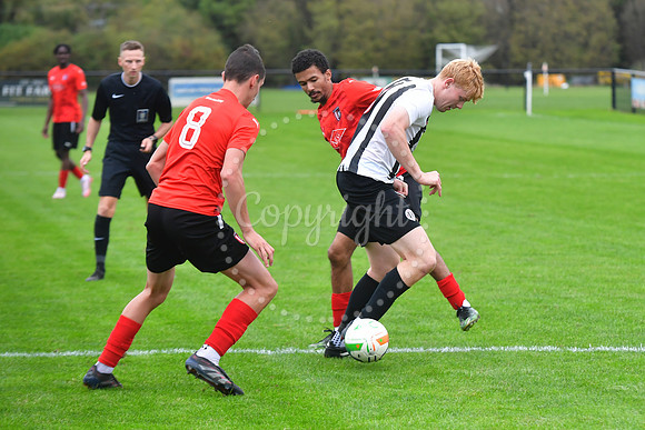Southwell FC v FCV Grace Dieu football action