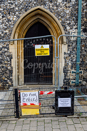 St John’s Church in Harleston which was damaged by fire