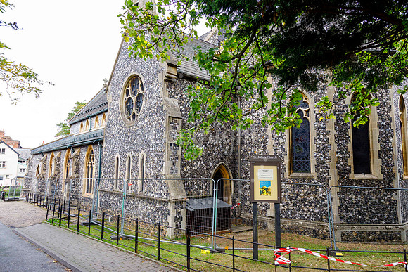St John’s Church in Harleston which was damaged by fire