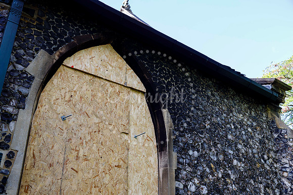 St John’s Church in Harleston which was damaged by fire