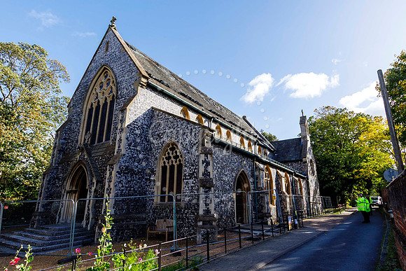 St John’s Church in Harleston which was damaged by fire