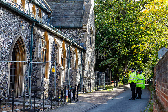 St John’s Church in Harleston which was damaged by fire