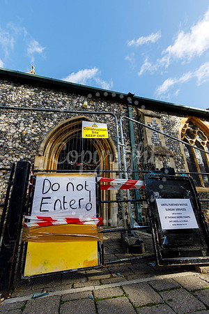 St John’s Church in Harleston which was damaged by fire