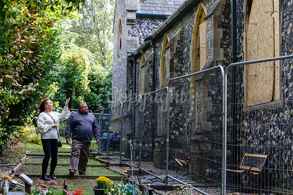 St John’s Church in Harleston which was damaged by fire