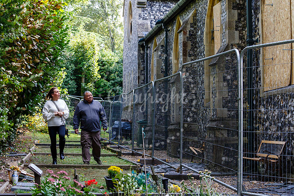 St John’s Church in Harleston which was damaged by fire