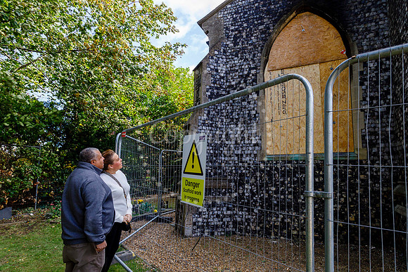 St John’s Church in Harleston which was damaged by fire