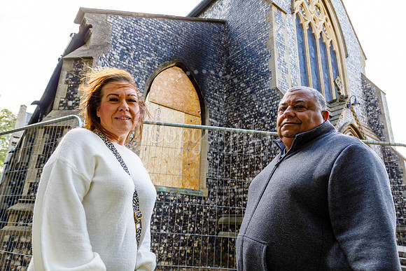 St John’s Church in Harleston which was damaged by fire