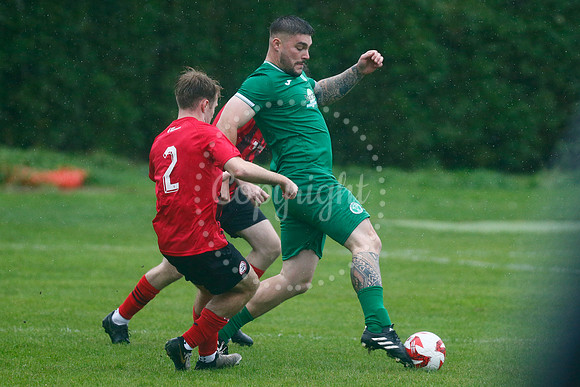 Football action from East Harling v Wymondham