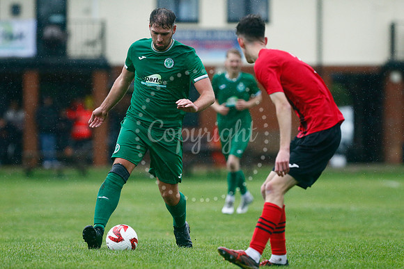 Football action from East Harling v Wymondham