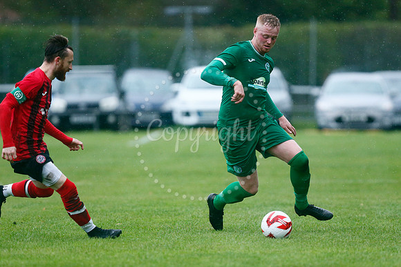 Football action from East Harling v Wymondham