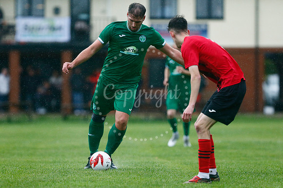Football action from East Harling v Wymondham