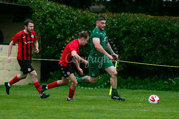 Football action from East Harling v Wymondham