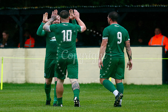Football action from East Harling v Wymondham