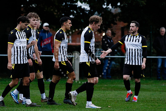 Football action from Harleston vs Bramtham Athletic