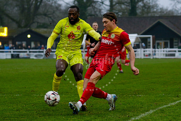 Football action from Walsham-le-Willows vs Whitstable Town