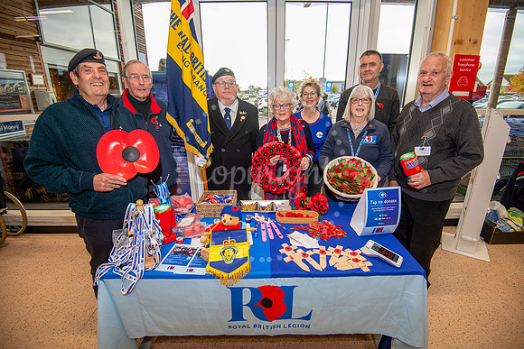 NJ  Tesco, NewmarketLaunch of Exning RBL Poppy appealChristine