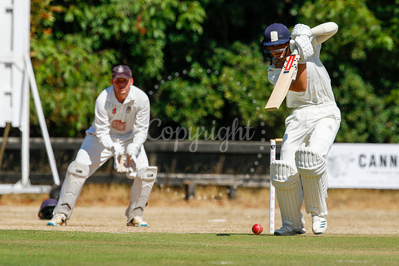 Cricket action from Old Buckenham v Lowestoft Town