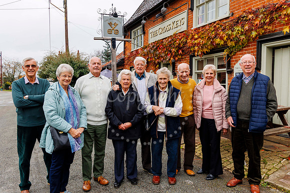 Brian Grover who used to live at the Cross Keys pub in Redgrave