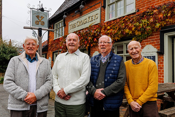 Brian Grover who used to live at the Cross Keys pub in Redgrave
