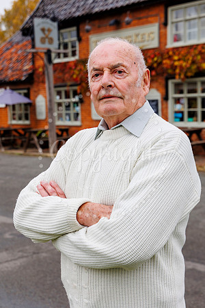 Brian Grover who used to live at the Cross Keys pub in Redgrave
