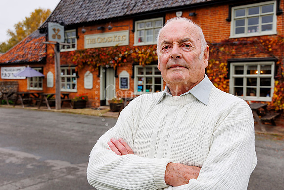 Brian Grover who used to live at the Cross Keys pub in Redgrave