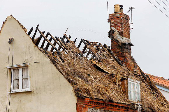 Rickinghall thatched cottage in the village has been badly damag