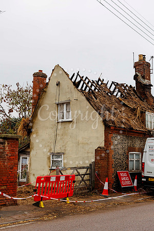 Rickinghall thatched cottage in the village has been badly damag