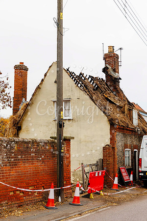 Rickinghall thatched cottage in the village has been badly damag