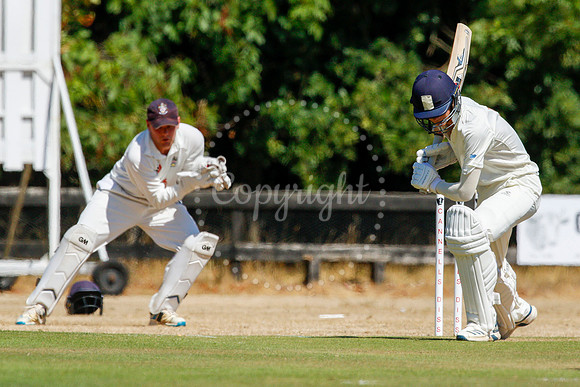 Cricket action from Old Buckenham v Lowestoft Town