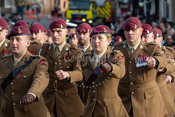 BFP War memorial, Angel Hill, Bury St Edmunds Remembrance Parad